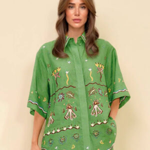 Printed Loose Fit Casual Blouse